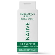 Native Body Wash for Women & Men, Sulfate Free, Eucalypts & Mint, 18 fl oz