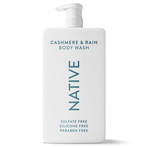 Native Body Wash, Cashmere & Rain, Sulfate Free, for Women & Men, 36 fl oz