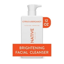Native Brightening Facial Cleanser, for All Skin Types, Paraben Free, 12 oz