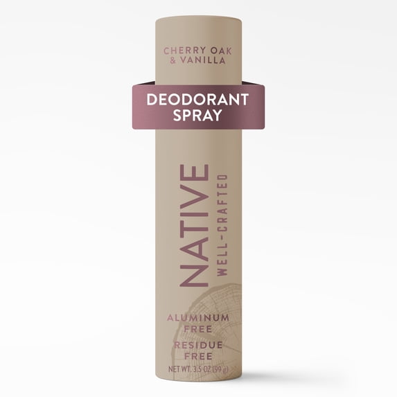 Native Aluminum-Free Deodorant Spray, Cherry Oak & Vanilla, 3.1 oz