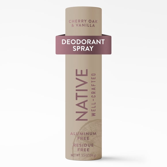 Native Aluminum-Free Deodorant Spray, Cherry Oak & Vanilla, 3.1 oz