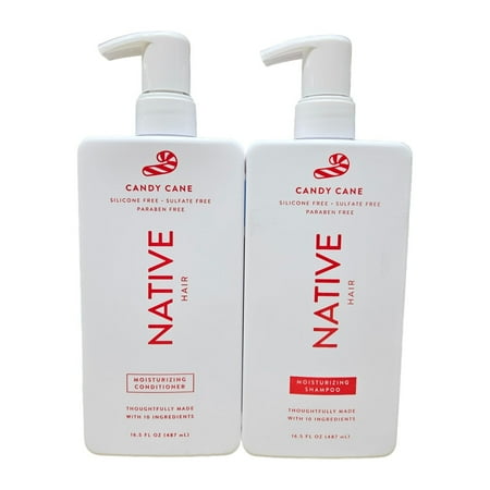 Native Candy Cane Shampoo and Conditioner Set 16.5 oz - Free 2-Day Shipping