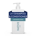 thumbnail interactive-video image 1 of Native Strengthening 2-in-1 Mens Shampoo and Conditioner Cashmere and Rain 16.5 fl oz, 1 of 13
