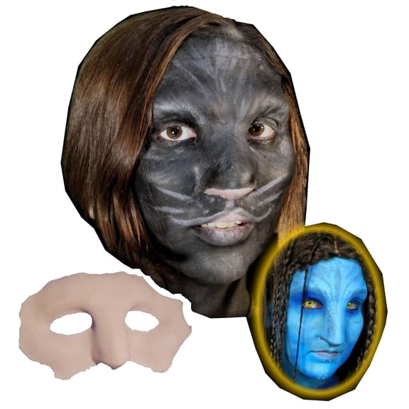 Native Cat Face Foam Latex Prosthetic Theater Appliance