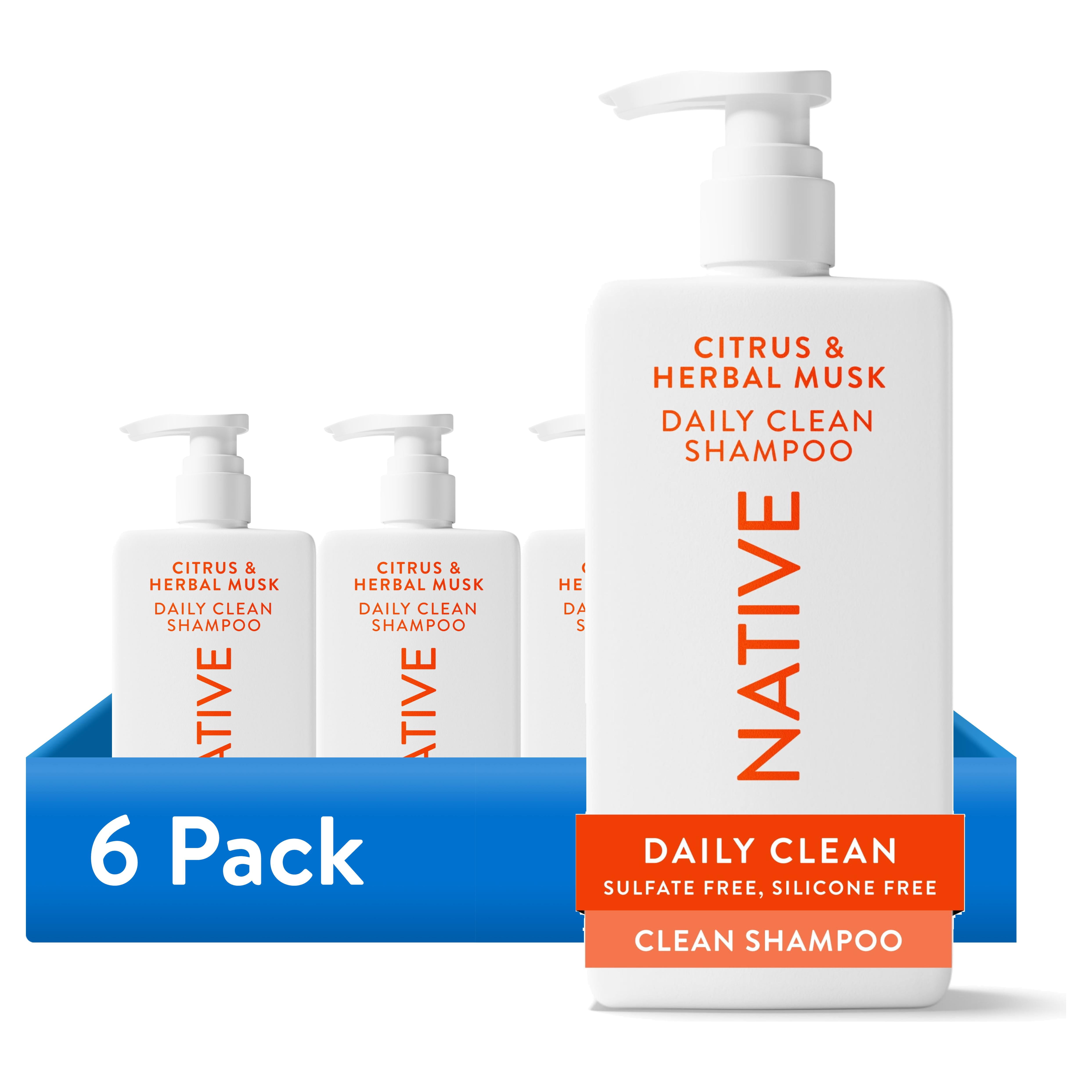 (6 pack) Native Citrus & Herbal Musk Shampoo 16.5oz