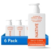 6 pack Native Citrus & Herbal Musk Shampoo 16.5oz