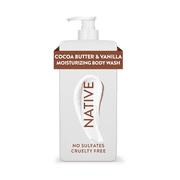 Native Cocoa Butter & Vanilla Moisturizing Body Wash 18 oz
