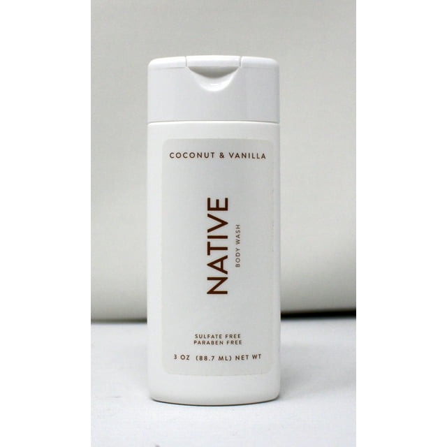 Native Coconut & Vanilla Body Wash 3 Ounce
