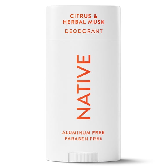 Native Aluminum Free Deodorant For Men, 72 Hour Solid Deodorant Stick, Citrus & Herbal Musk, 3.1oz