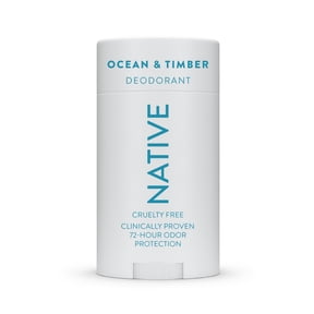 Native Aluminum Free Deodorant For Men, 72 Hour Solid Deodorant Stick, Ocean & Timber, 3.1oz