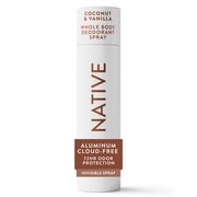 Native Whole Body Deodorant Spray Coconut & Vanilla, 3.5oz