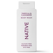Native Body Wash, Vanilla & Cashmere, Sulfate Free, for Women & Men, 18 fl oz