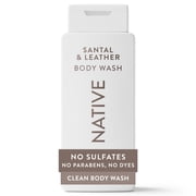 Native Body Wash, Santal & Leather, Sulfate Free, for Women & Men, 18 fl oz