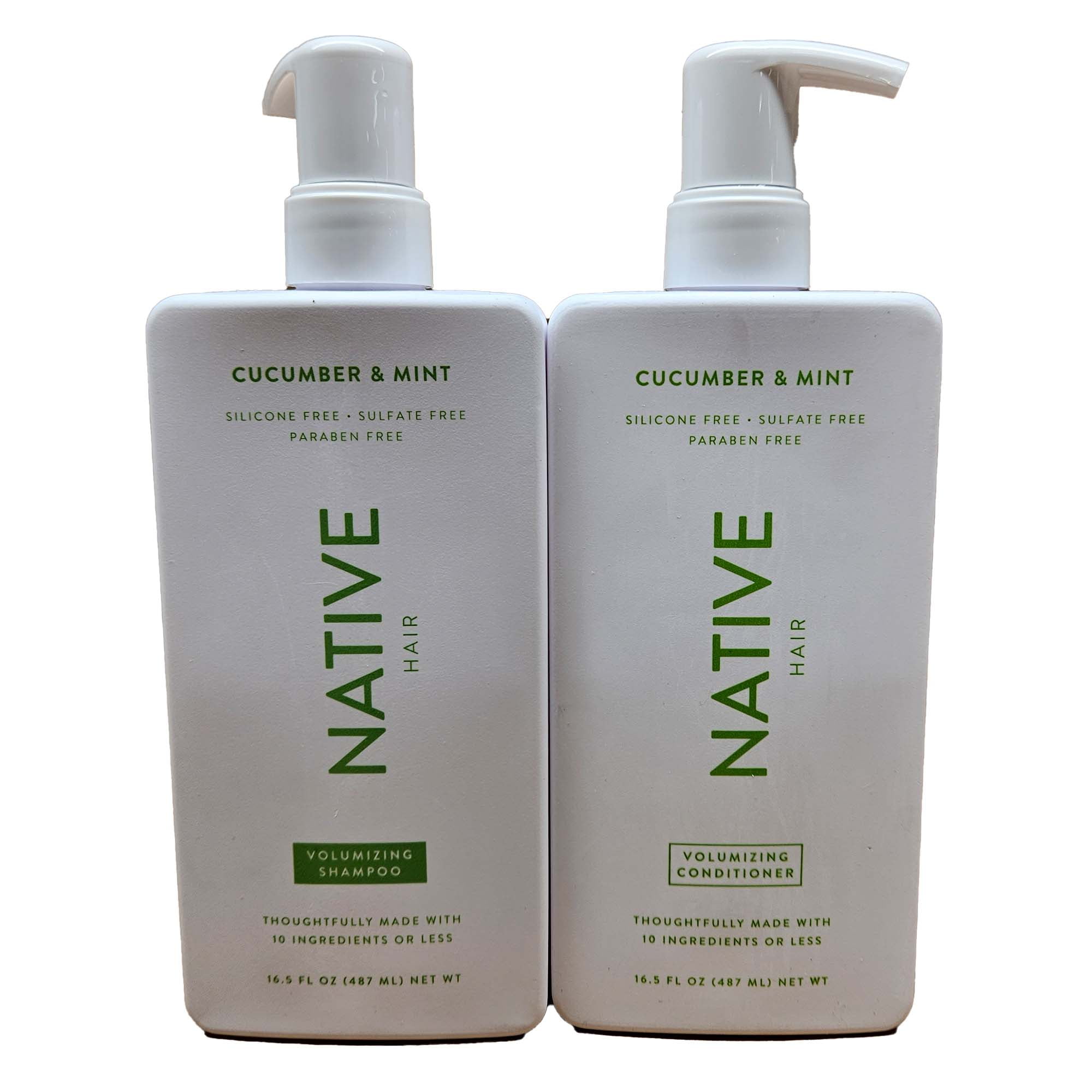 Native Travel Size Vegan Cucumber & Mint Natural Volume Shampoo, Clean,  Sulfate, Paraben And Silicone Free - 3 Fl Oz : Target