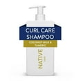 thumbnail image 1 of Native Curl Care Shampoo, Coconut Milk & Turmeric, Sulfate Free, for Women and Men, 16.5 oz ( 2 Pack ), 1 of 10