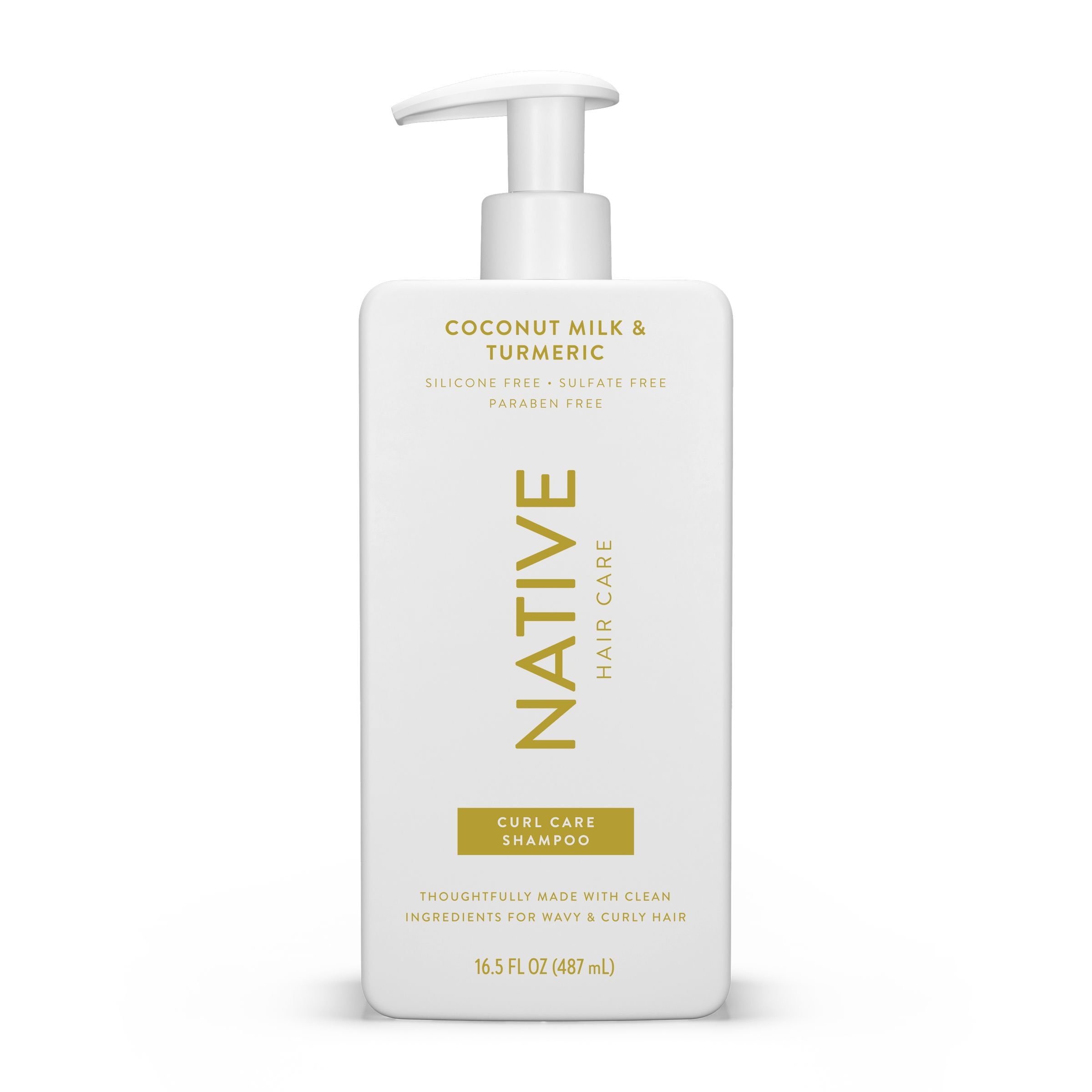 Native Curl Care Shampoo, Coconut Milk & Turmeric, Sulfate & Paraben Free, 16.5 oz - image 1 of 6