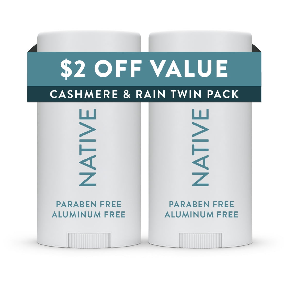 Native Deodorant, Aluminum Free, Cashmere & Rain Deodorant for