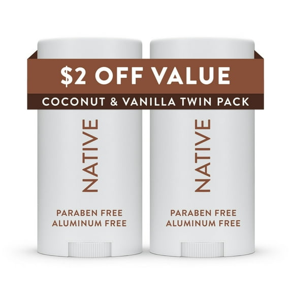 Native Coconut & Vanilla Twin Pack 2x 2.3 oz