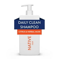 Native Daily Clean Shampoo, Citrus & Herbal Musk, Sulfate Free, for Men and Women,16.5 oz