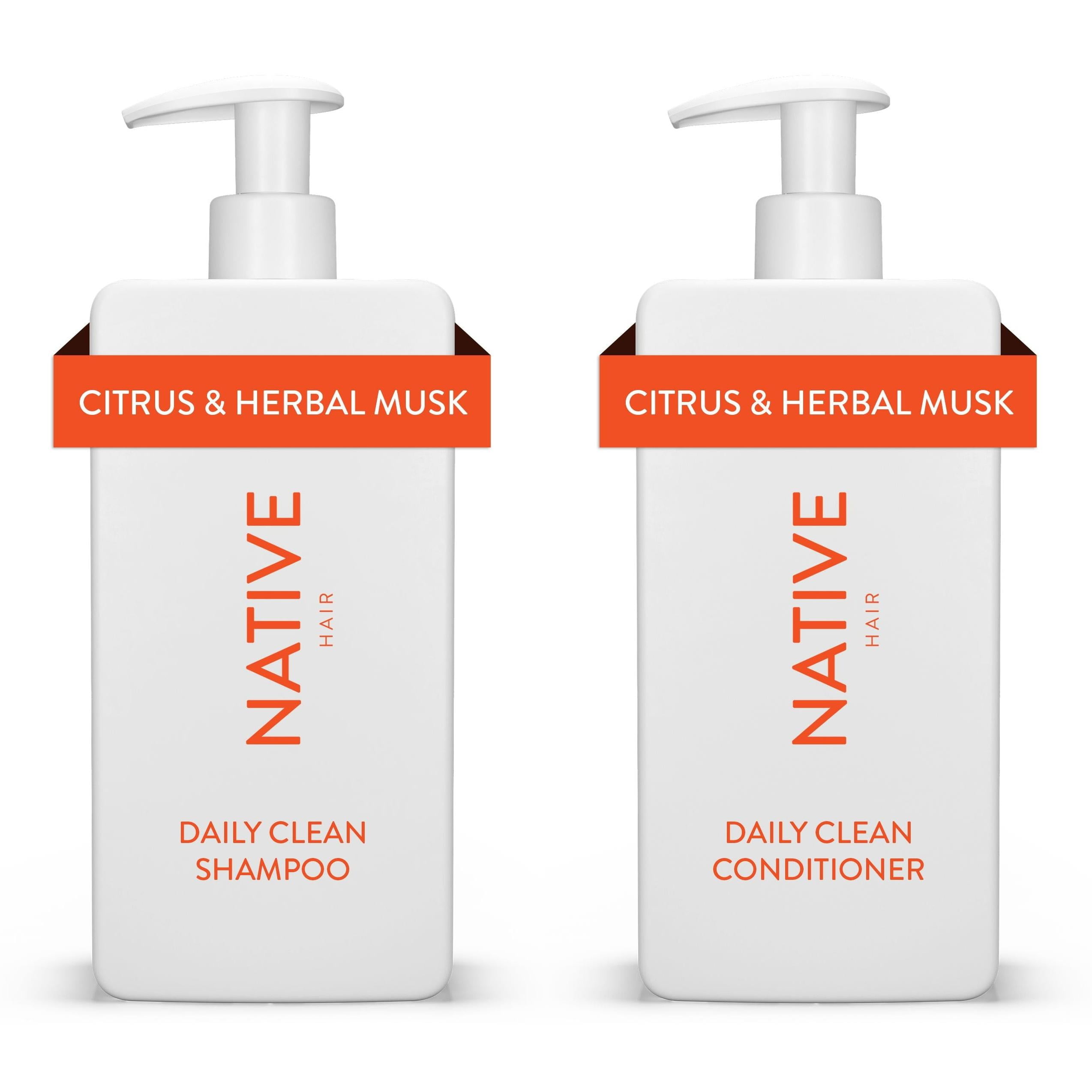 Native Daily Clean Shampoo & Conditioner Set, Citrus