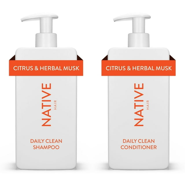 Shop Native Daily Clean Shampoo & Conditioner Set, Citrus & Herbal Musk