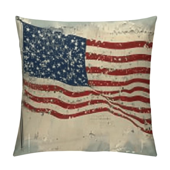 Native Decor Native Independent Day Throw Pillow Cover Statue of Liberty Covers and Balloon Pillow for Living Room Couch Sofa Office Gift