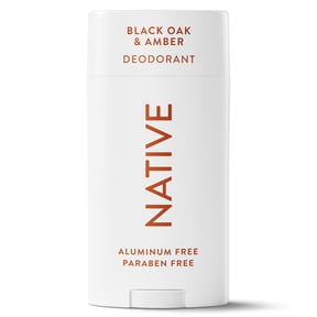 Native Deodorant for Men, Aluminum Free, Black Oak & Amber, 3.1 oz