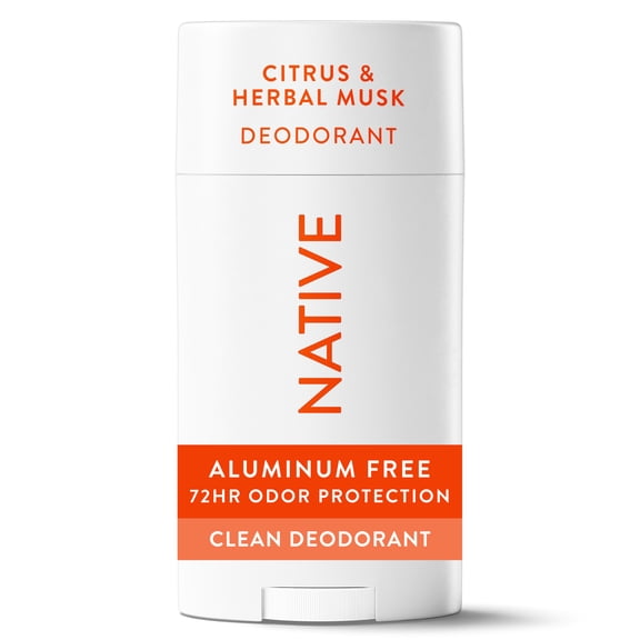 Native Deodorant for Men, Aluminum Free, Citrus & Herbal Musk, 2.65 oz