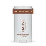 Native Deodorant, Aluminum Free, Coconut & Vanilla, Deodorant for Women and Men, 2.65 oz