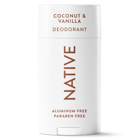 Native Deodorant, Aluminum Free, Coconut & Vanilla, Deodorant for Women and Men, 2.65 oz