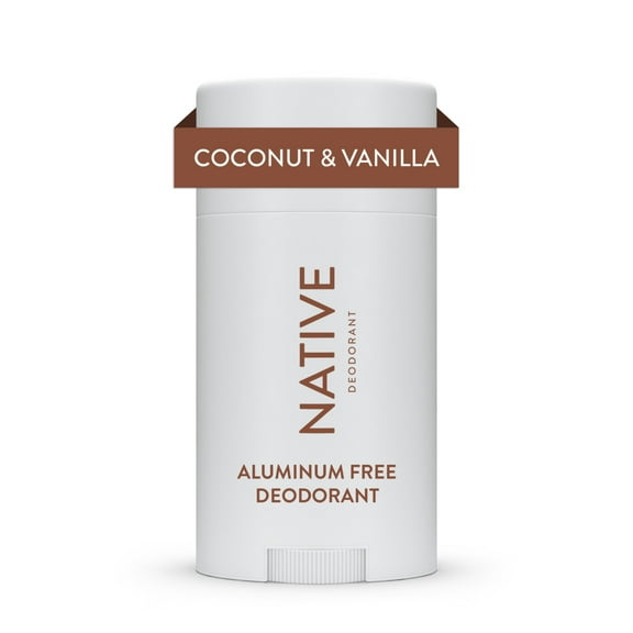 Native Deodorant, Aluminum Free, Coconut & Vanilla, Deodorant for Women and Men, 2.65 oz