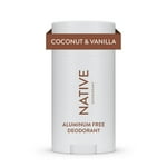 Native Deodorant Contains Naturally Derived Ingredients, 72 Hour Odor Control | Deodorant for Women and Men, Aluminum Free with Baking Soda, Coconut Oil and Shea Butter | Coconut & Vanilla