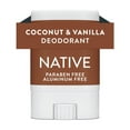 thumbnail image 1 of Native Deodorant, Aluminum Free, Coconut & Vanilla, for Women and Men, Travel Size 0.35 oz, 1 of 12