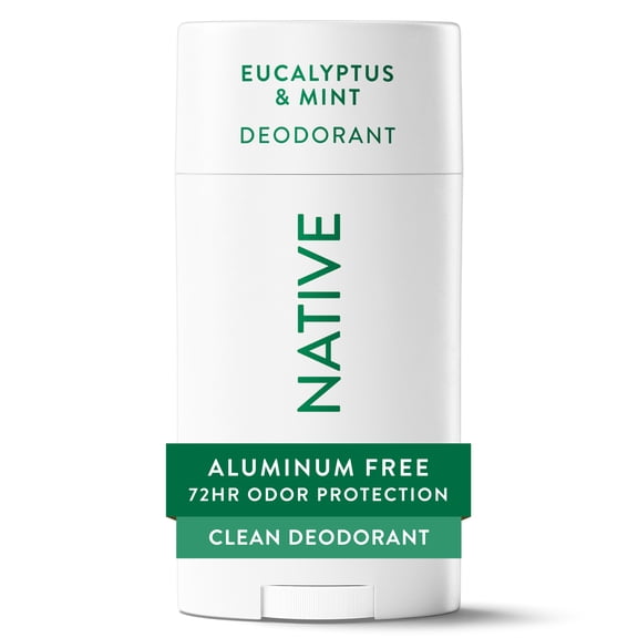 Native Deodorant, Aluminum Free, Eucalyptus & Mint, for Women and Men, 2.65 oz