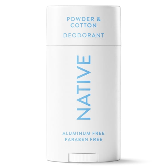 Native Deodorant, Aluminum Free, Powder & Cotton, for Women and Men, 2.65 oz