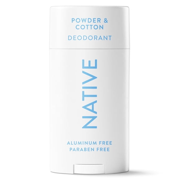 Native Deodorant for Women & Men, Aluminum Free, Powder & Cotton, 2.65 oz