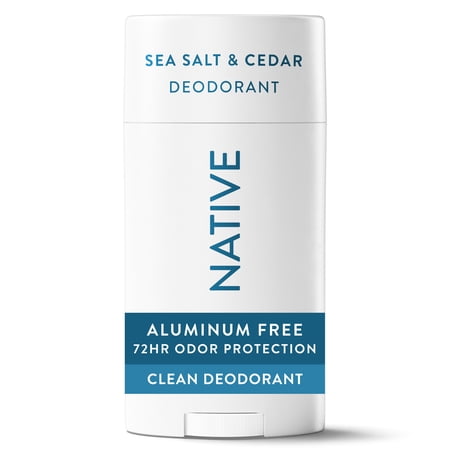 Native Deodorant for Women & Men, Aluminum Free, Sea Salt & Cedar, 2.65 oz