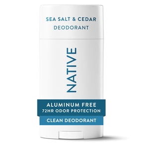 Native Deodorant for Women & Men, Aluminum Free, Sea Salt & Cedar, 2.65 oz