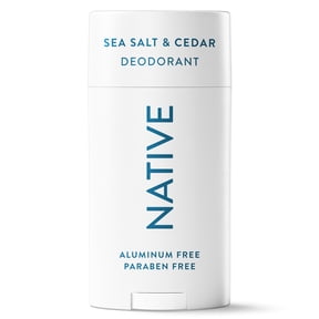 Native Deodorant for Women & Men, Aluminum Free, Sea Salt & Cedar, 2.65 oz