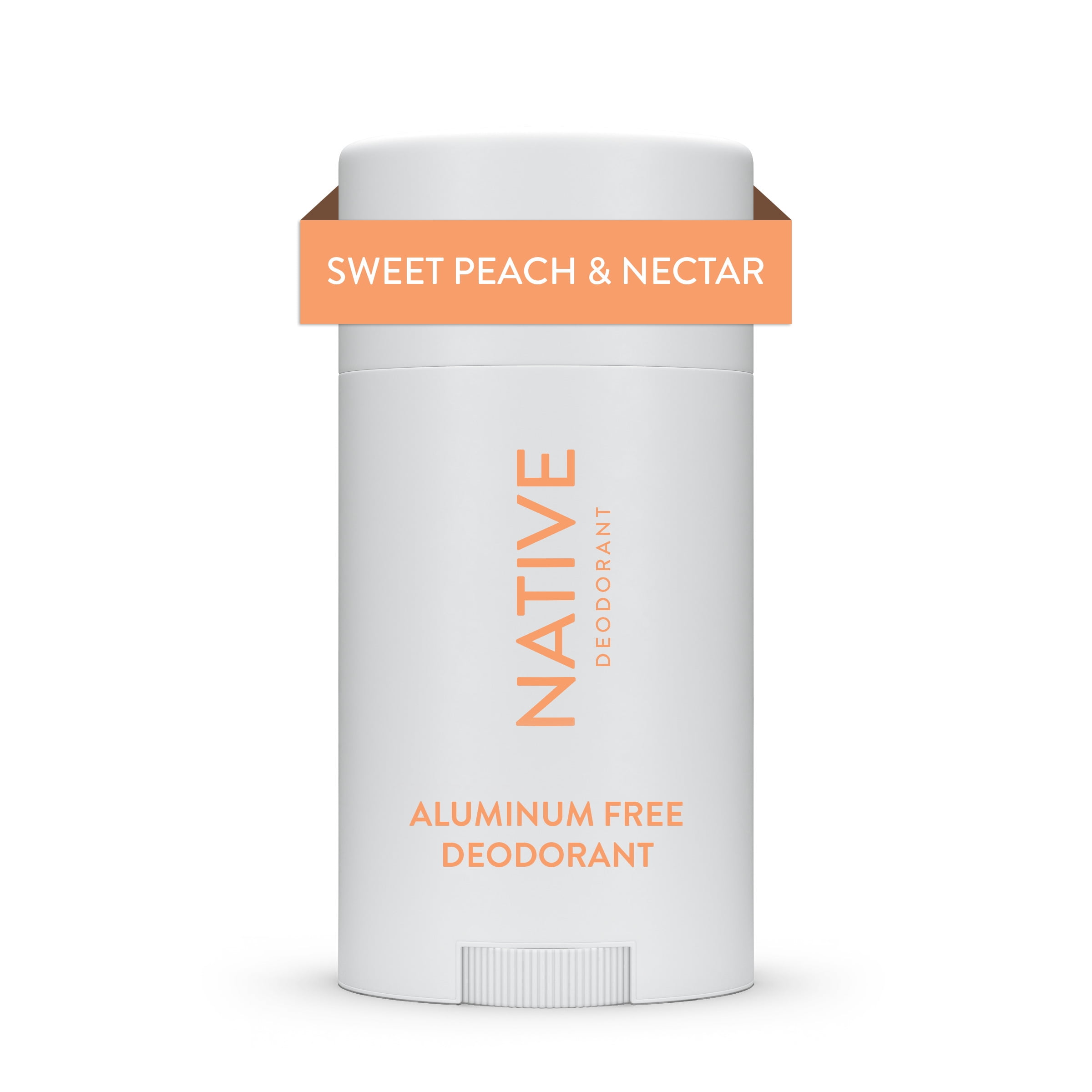 Native Deodorant, Aluminum Free, Sweet Peach \u0026 Nectar, for Women and Men, 2.65 oz