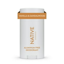 Native Deodorant, Aluminum Free for Women and Men, Vanilla & Sandalwood, 2.65 oz