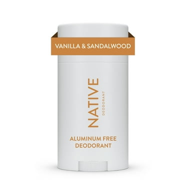 Native Deodorant, Aluminum Free for Women and Men, Vanilla & Sandalwood, 2.65 oz