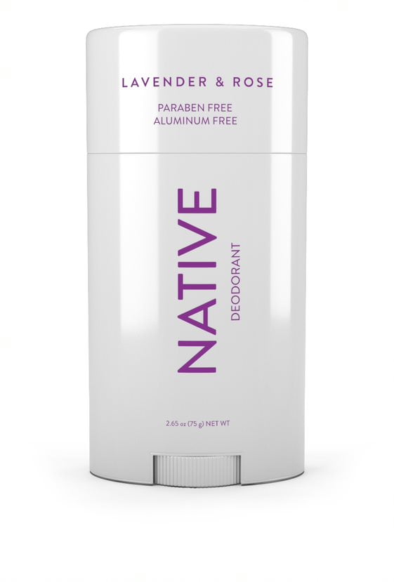 Native Natural Deodorant, Lavender and Rose, Aluminum Free, 2.65 Oz
