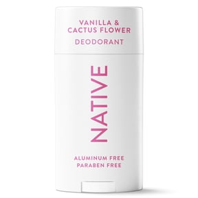 Native Deodorant For Women, Aluminum Free, Solid Deodorant Stick, Vanilla & Cactus Flower, 2.65 oz