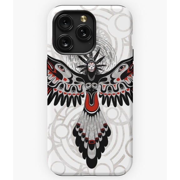 Native Divine Crow Woman Indigenous Goddess A13337 Phone Case for iPhone 11 to 17 Pro Max