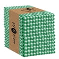 thumbnail image 1 of Native Fab 12 Pack Gingham Check Plaid Kitchen Towel - Soft Cotton - Washcloths - 16x26 - Green, 1 of 7