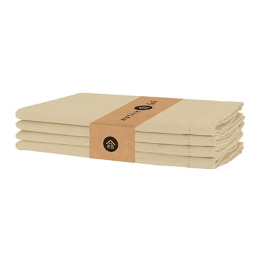 Efavormart 5 Pack | White Seamless Satin Cloth Dinner Napkins, Wrinkle ...