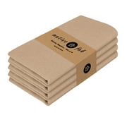 Native Fab Reusable Dinner Cloth Napkin 17x17 Set of 4 - Beige