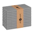 thumbnail image 1 of Native Fab Reusable Houndstooth Cloth Napkin 16x16 Cotton Set of 12 - Gray, 1 of 10