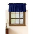 thumbnail image 1 of Native Fab Set of 2 Valance Curtains for Windows 54"x18" for Living Room Bedroom Kitchen Windows Bathroom, Farmhouse Vintage Curtain Valances Rod Pocket - Ink Blue, 1 of 7
